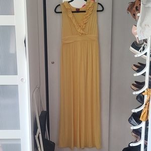 Merona Ruffle Neck Maxi Dress